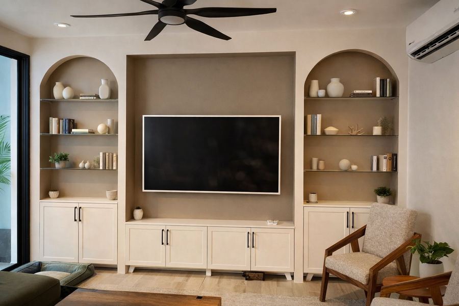 Bufetero con gabinetes